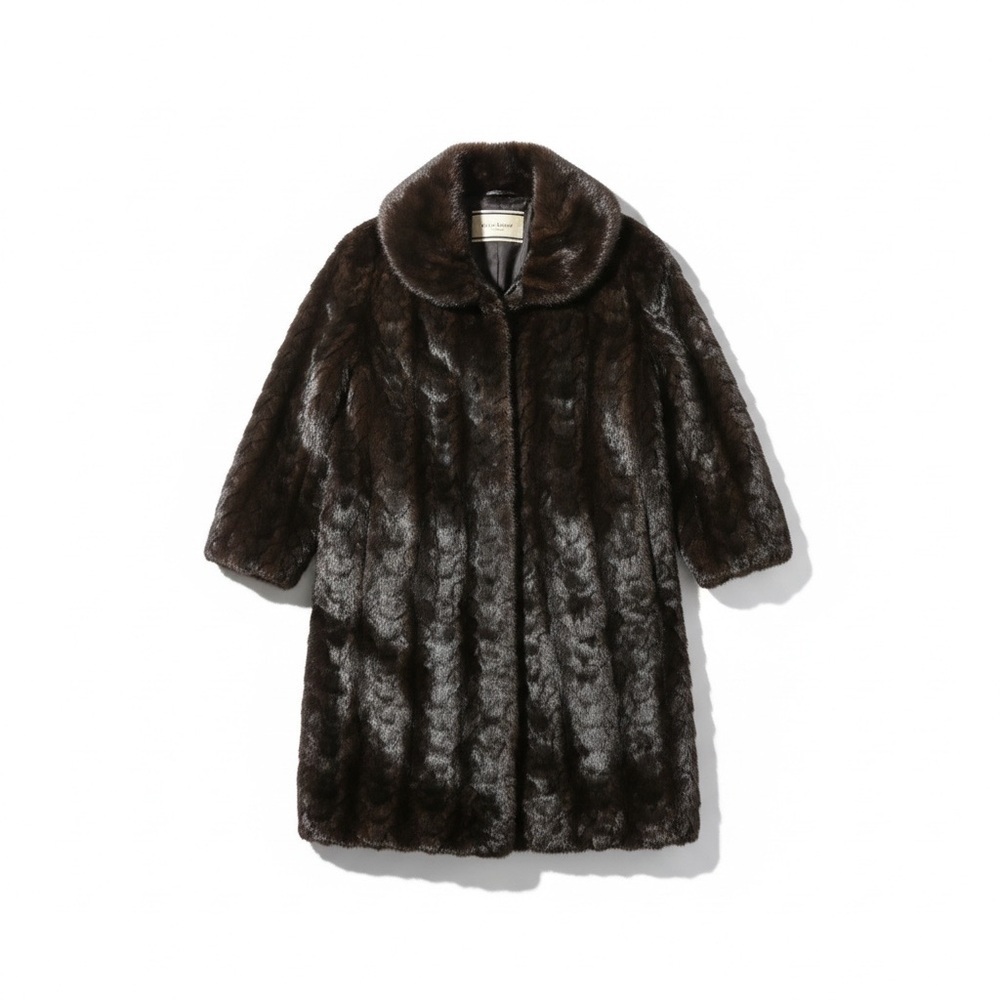 By Malene Birger Dark Brown Fur Coat size L NWOT